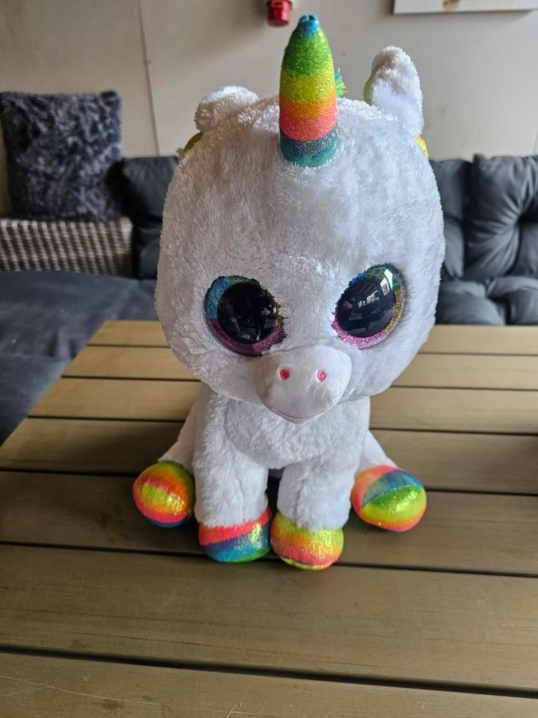 Unicorn ty beanie boo's xl, Kinderen en Baby's, Speelgoed | Knuffels en Pluche, Ophalen of Verzenden, Zo goed als nieuw, Overige typen
