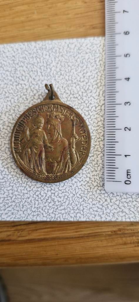 Antieke Maria Congregatie Medaille - Religieus, Ophalen of Verzenden