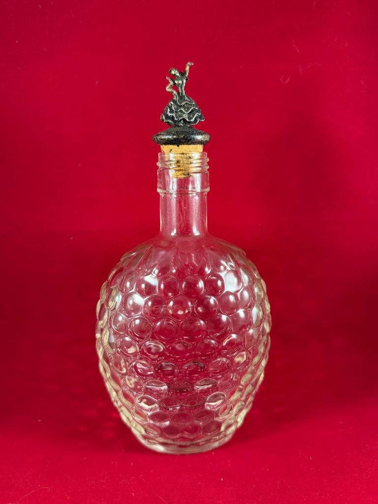 Antieke karaf met zilveren / verzilverde flaminco danseres, Antiek en Kunst, Antiek | Glas en Kristal, Ophalen of Verzenden