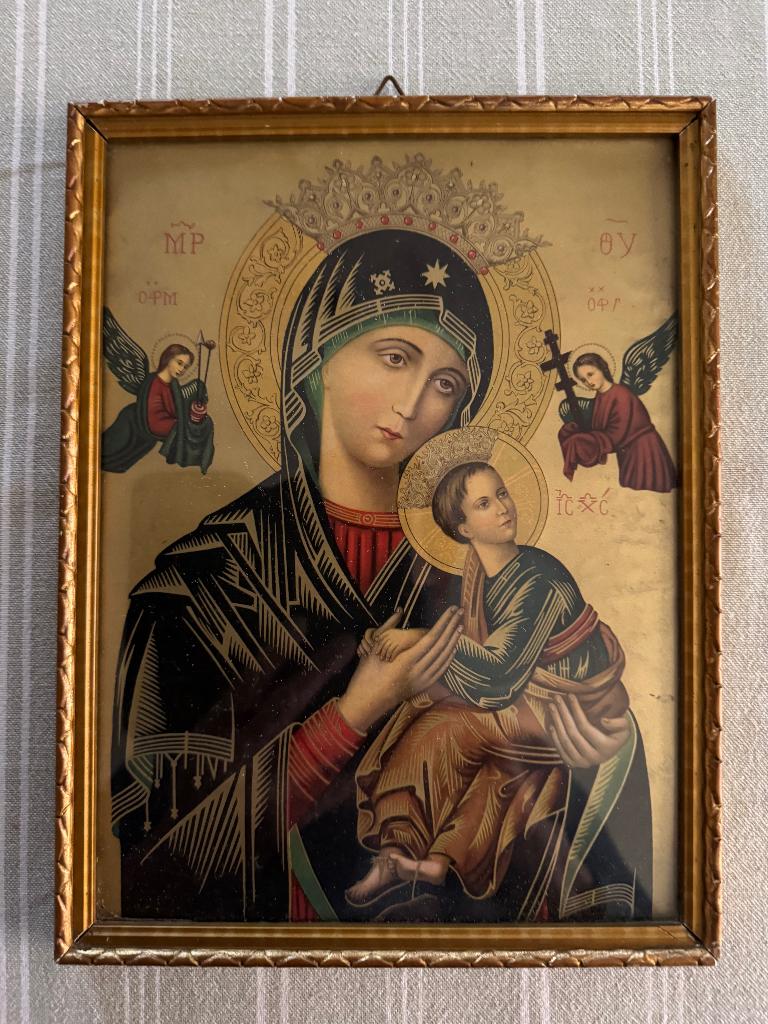 schilderij Maria met kind, Ophalen of Verzenden