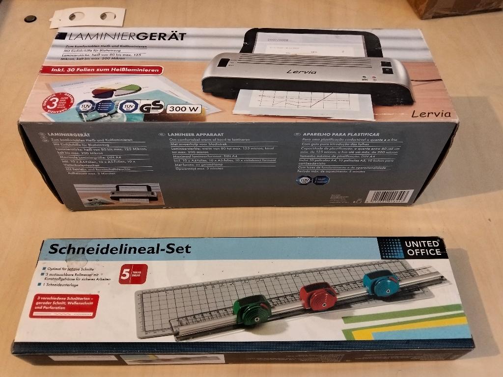 Lamineerapparaat en snijlineaal, Ophalen, Nieuw