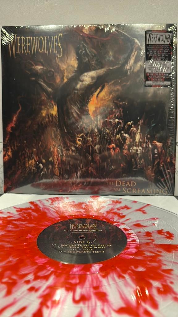 Lp vinyl Wherewolves the dead are screaming clear splatter, Ophalen of Verzenden, Nieuw in verpakking