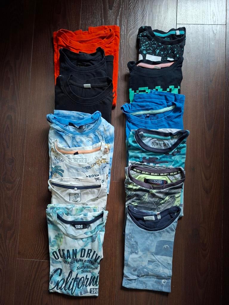 Te koop lente/zomer kledingset jongens 134/140, Kinderen en Baby's, Kinderkleding | Maat 140, Gebruikt, Shirt of Longsleeve, Jongen