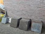 Gebruikte terrastegels antraciet 25 x 60x60x5, Tuin en Terras, Ophalen, Gebruikt, Beton, Terrastegels