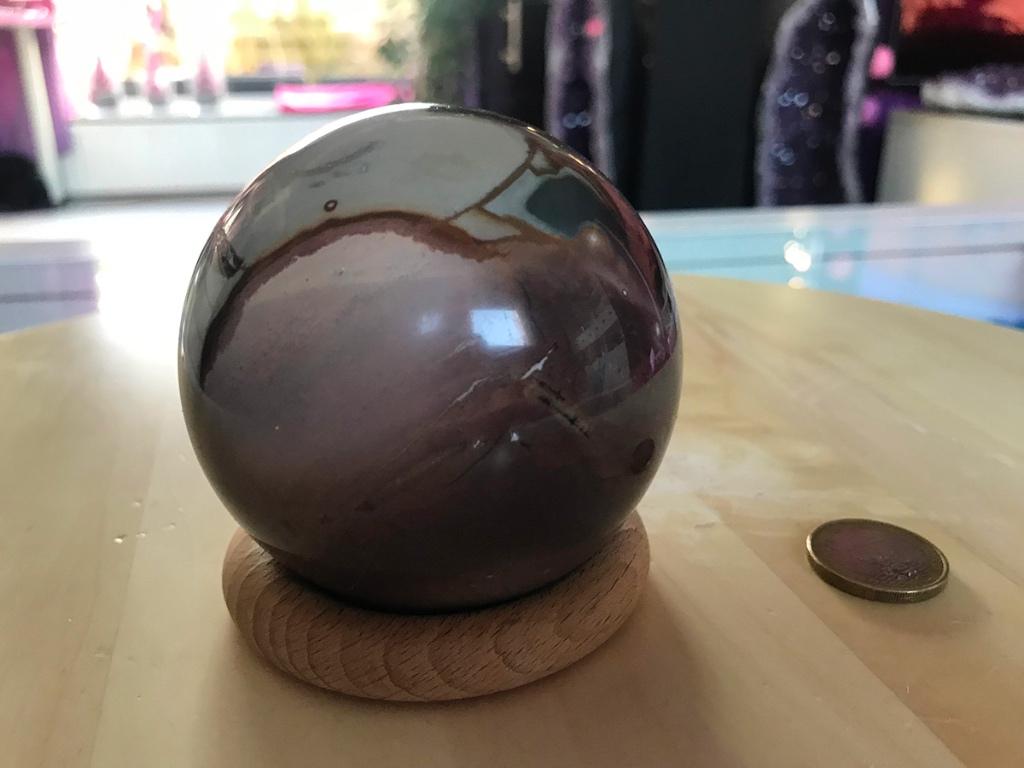 Polychroom Jaspis bol (12) diameter 8 cm, 580 gram., Ophalen of Verzenden, Mineraal