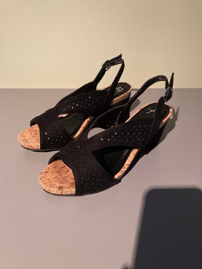 Zwarte sandalen Anna Field maat 39 (nieuw), Ophalen of Verzenden, Zo goed als nieuw, Zwart, Sandalen of Muiltjes