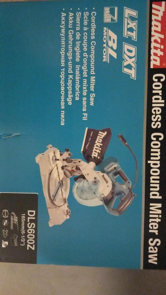 Makita DLS600Z Accu Afkortzaag 165mm, Ophalen of Verzenden, Nieuw