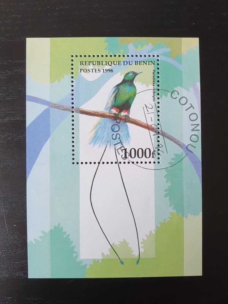 Benin 1996 Vogels Michel blok 21 gestempeld, Verzenden, Gestempeld, Dier of Natuur