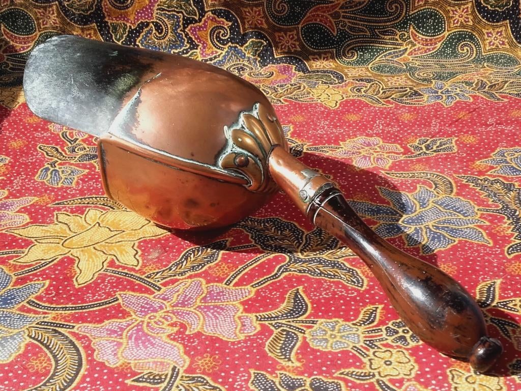 Originele antieke meelschep uit Engeland 37,5 cm. uit 1850., Antiek en Kunst, Ophalen of Verzenden