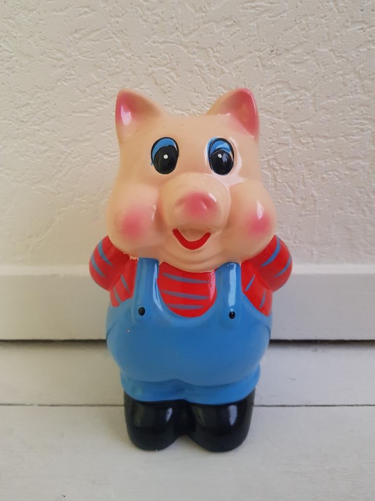 Spaarpot varken beeld, Verzamelen, Spaarpotten, Ophalen of Verzenden, Gebruikt, Steen, Aardewerk of Keramiek, Dier