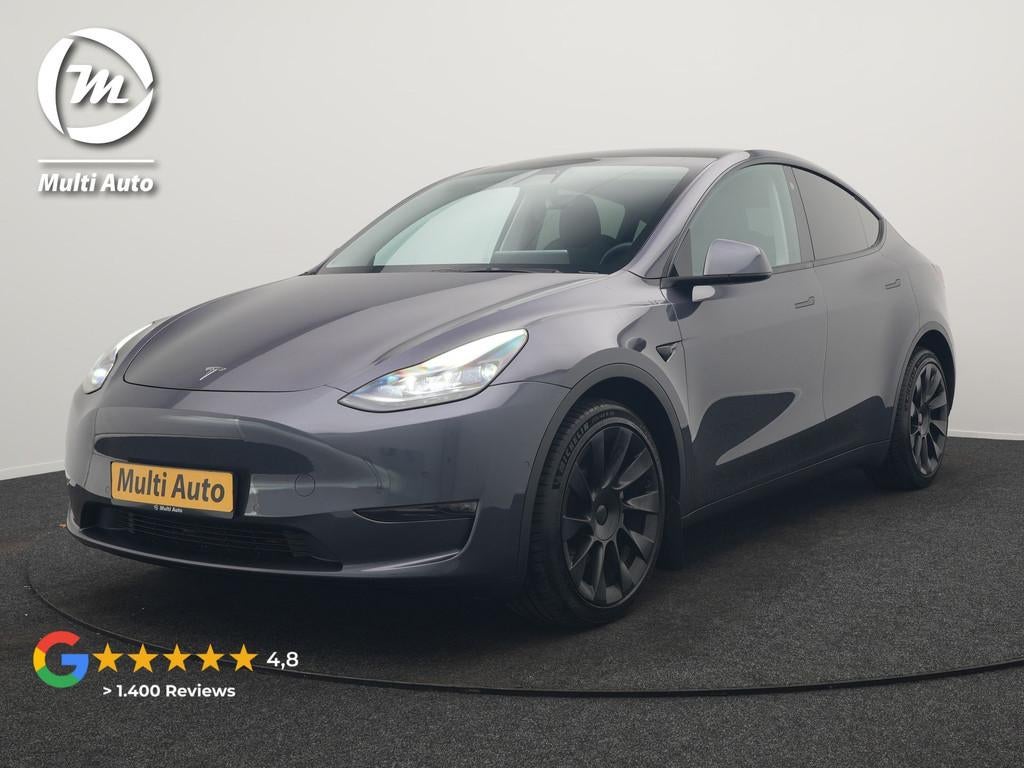 Tesla Model Y Long Range AWD 75 kWh 441pk SOH 92,3% | Full S, Auto's, Tesla, Automaat, Gebruikt, Zwart, Leder