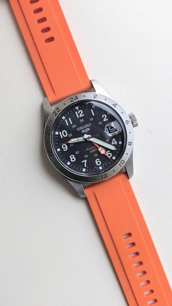 Seiko SSK023K1 GMT Automatic, Sieraden, Tassen en Uiterlijk, Horloges | Heren, Ophalen of Verzenden, Zo goed als nieuw, Staal