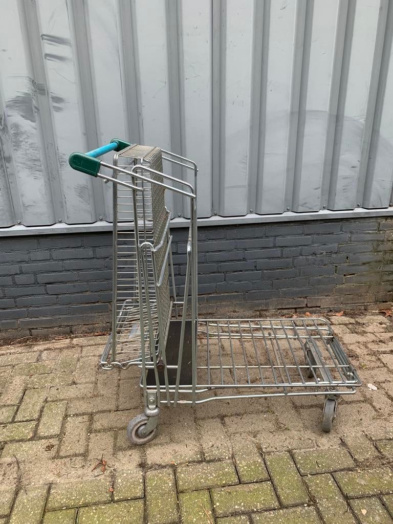 Winkelwagen, 10 stuks , winkel wagen, winkelwagens, Doe-het-zelf en Verbouw, Transportwagens, Ophalen, Zo goed als nieuw