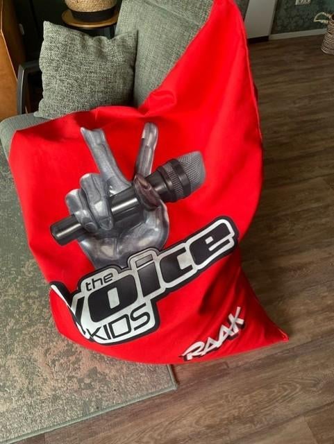 Zitzak The Voice Kids Rood, Ophalen, Zo goed als nieuw, Rood, Zitzak