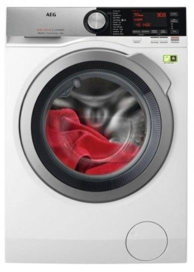 AEG L8FEN96CV wasmachine oktober 2022, Witgoed en Apparatuur, Ophalen, 1200 tot 1600 toeren, 8 tot 10 kg, Zo goed als nieuw