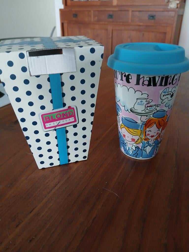 Blond Amsterdam KLM coffee to go mok, Ophalen of Verzenden