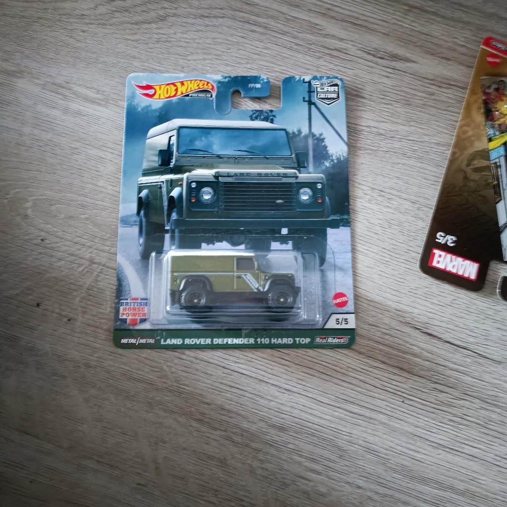 HOT WHEELS PREMIUM BRITISH HORSE POWER land rover defender, Ophalen of Verzenden, Nieuw, Auto