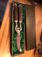 Vintage gevogelte Schaar met Herten Gewei Handvatten in Doos, Ophalen of Verzenden