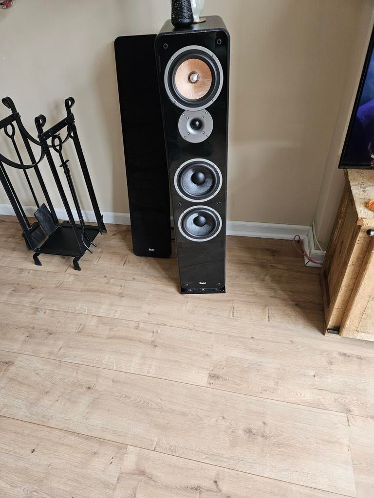 Teufel speakers UL 40 mk2 en L 220 fr, Ophalen, 120 watt of meer, Front, Rear of Stereo speakers, Overige merken