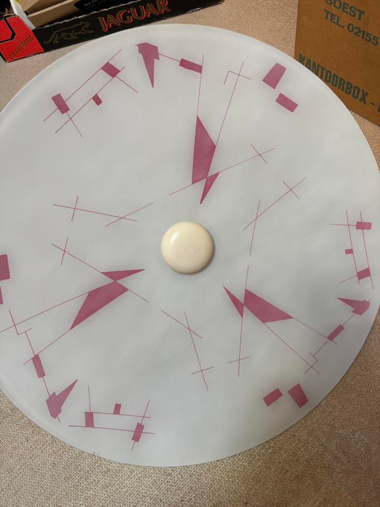 Plafondlamp jaren 60, Ophalen of Verzenden, Gebruikt