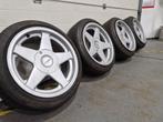 BREEDSET 16 inch 4x100 AZEV / ATEV 7.5J / 9J voor bmw e30, Ophalen, 16 inch, Banden en Velgen, 195 mm
