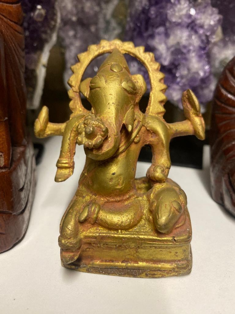 Vintage Brons verguld Orissa beeldje uit India Orissa, Antiek en Kunst, Ophalen of Verzenden