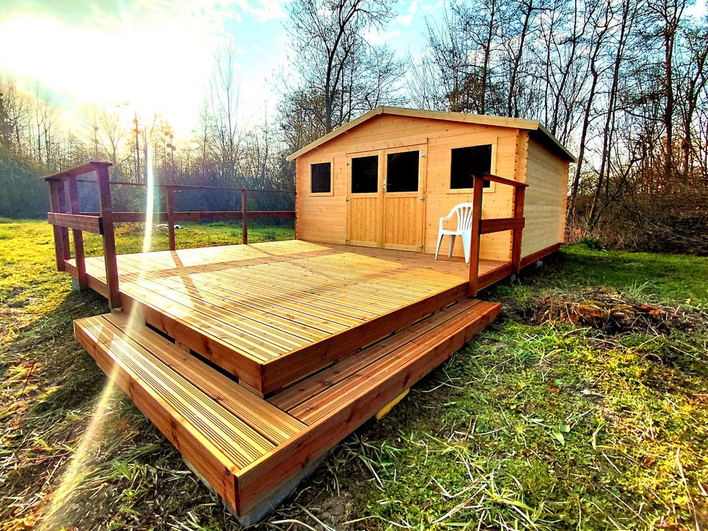 Chalet met eigen grond 1,4hec + viswater  noord frankrijk!, Frankrijk