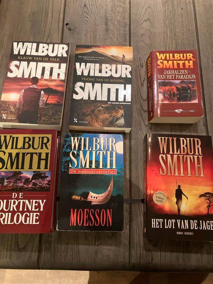 Wilbur Smith Boeken: Courtney Trilogie & Meer (6 stuks), Boeken, Romans, Gelezen, Nederland, Ophalen of Verzenden