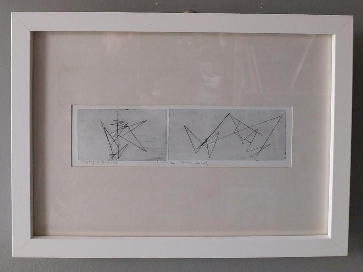 Theo Beerendonk - Abstract - Ets - 1970, Antiek en Kunst, Kunst | Etsen en Gravures, Ophalen of Verzenden