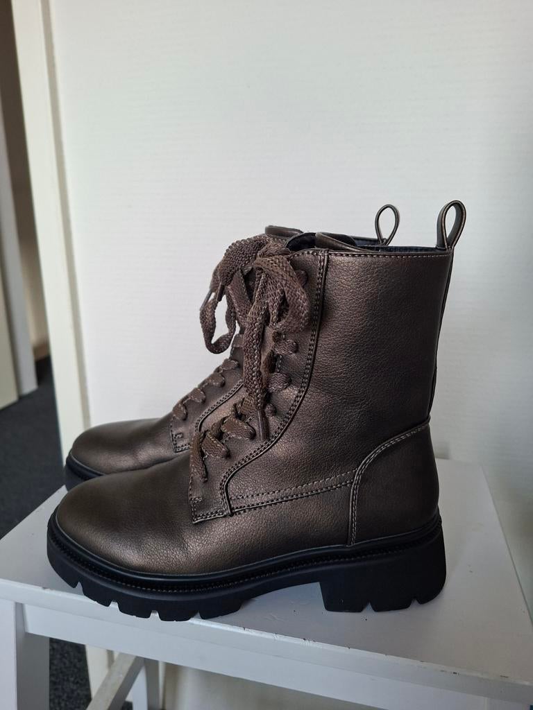Veterboots, maat 37, Kleding | Dames, Schoenen, Ophalen of Verzenden, Zo goed als nieuw, Bruin