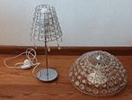 Plafond en tafellamp, Ophalen, Zo goed als nieuw, Metaal, Minder dan 50 cm