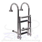 Zwemtrap RVS 316 – Dekmontage – opklapbaar 4 treden, NB, Overige typen, Nieuw, Ophalen of Verzenden