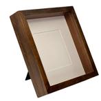 Passe-partout lijst 25x25 cm in walnoot, wit of zwart, Minder dan 50 cm, -, -, Nieuw