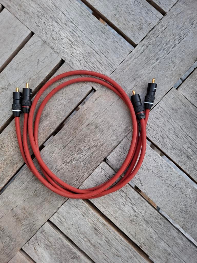 Van den Hul c5 rca interlink, Audio, Tv en Foto, Audiokabels en Televisiekabels, Ophalen of Verzenden, Zo goed als nieuw, Minder dan 2 meter