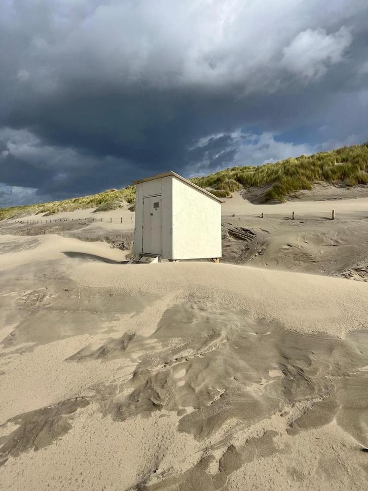 Strand/tuinhuisje (demontabel), Tuin en Terras, Tuinhuizen, Gebruikt, Overige typen, Hout, 250 tot 500 cm, 200 tot 400 cm, Zonder ramen
