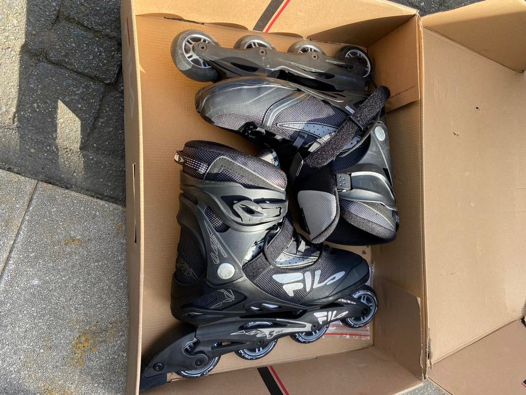 Fila Inline Skates - Maat 45 legacy comp zwart/grijs, Gebruikt, Heren, Inline skates 4 wielen, Ophalen