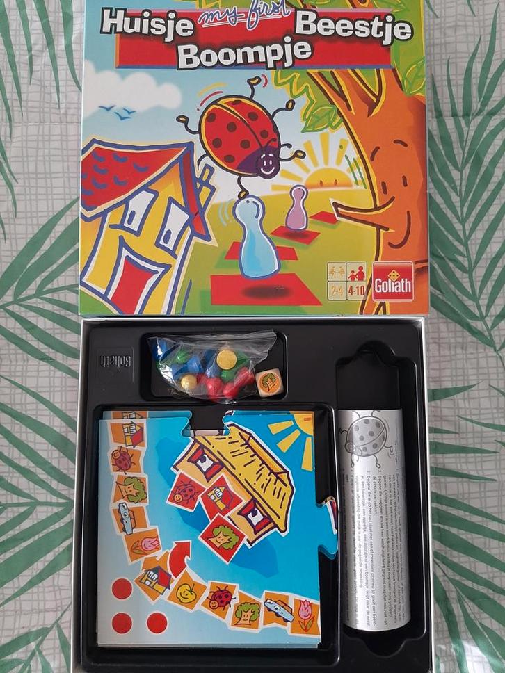 Huisje Boompje Beestje spel - My First Goliath, Hobby en Vrije tijd, Gezelschapsspellen | Bordspellen, Zo goed als nieuw, Drie of vier spelers