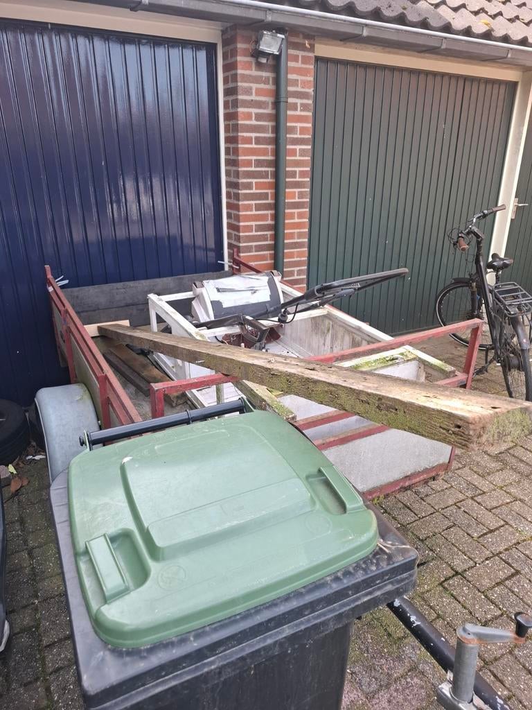 Hard houten balk, Gebruikt, Ophalen of Verzenden, 200 tot 250 cm, 50 mm of meer