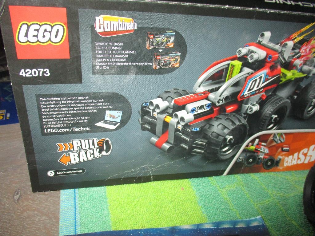 Lego Technic 42073 Bash, Ophalen of Verzenden, Gebruikt, Complete set, Lego