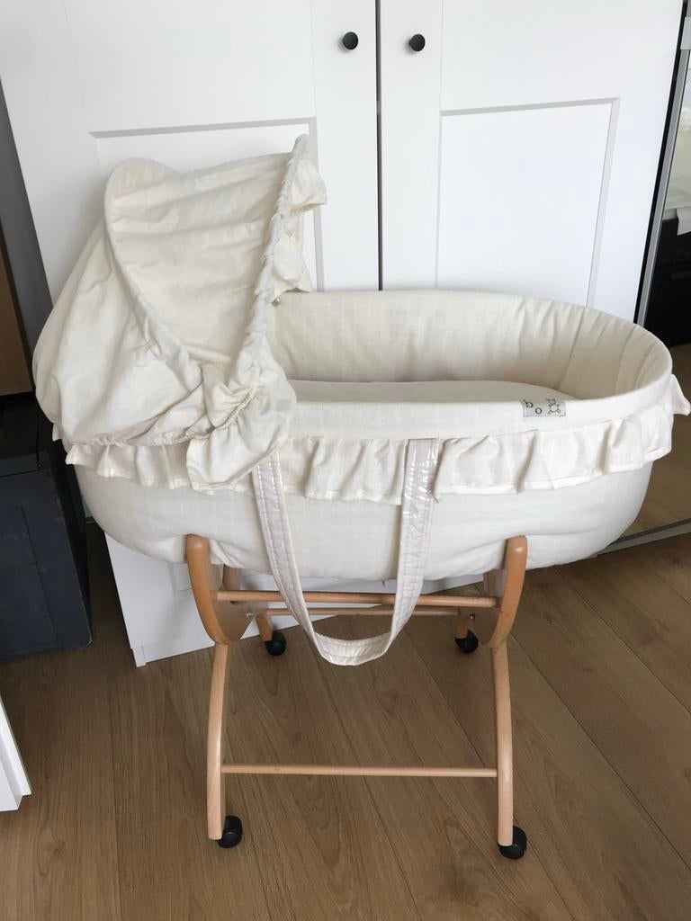 Vintage wieg met toebehoren, Ophalen, Gebruikt, Wieg