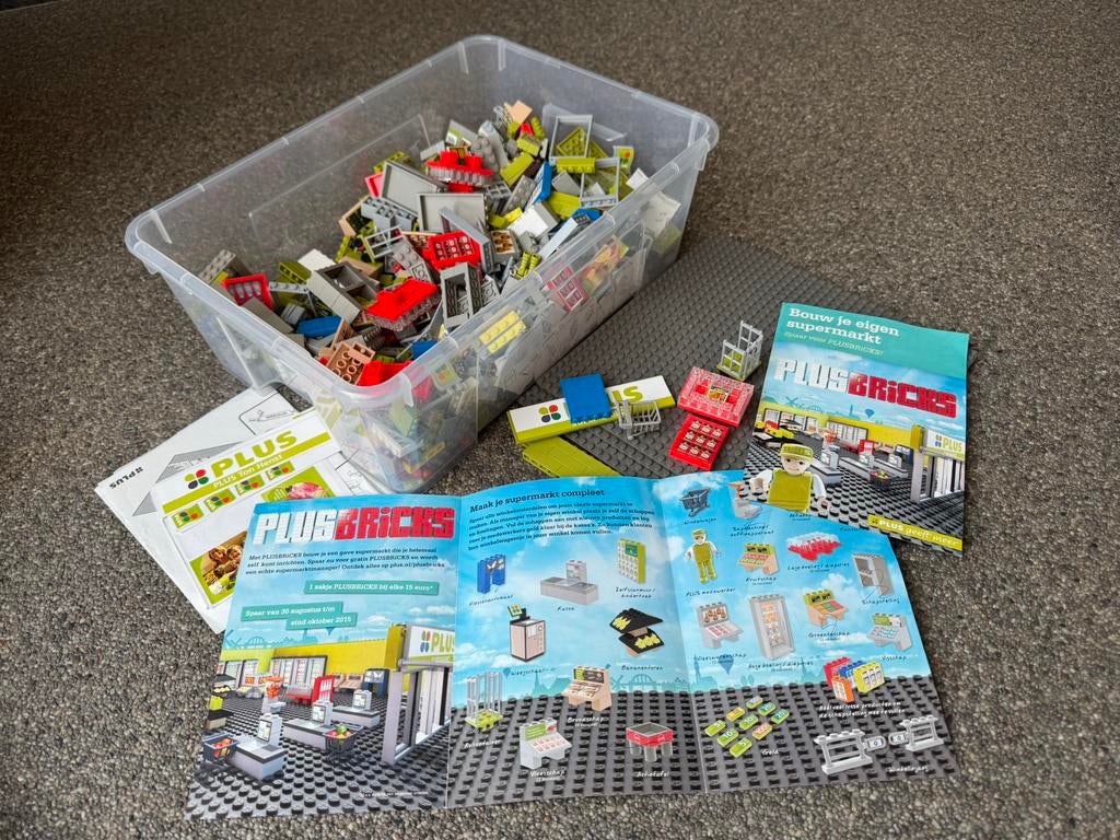 Plus Bouwstenen - maak je eigen winkel, Ophalen of Verzenden, Zo goed als nieuw, Overige merken