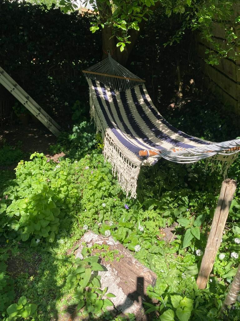 Comfortabele hangmat voor de tuin, Tuin en Terras, Ophalen of Verzenden, Gebruikt, Eenpersoons, Buiten