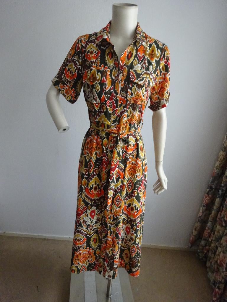 Retro & Igone midi jurk mt M, Maat 38/40 (M), Overige kleuren, Ophalen of Verzenden, Zo goed als nieuw