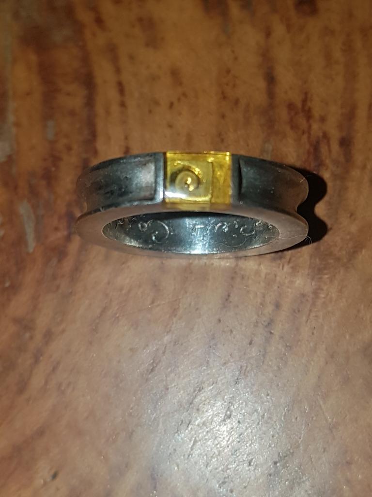 Pierre Cardin echt zilver ring, 18 tot 19, Ophalen of Verzenden, Zo goed als nieuw, Dame
