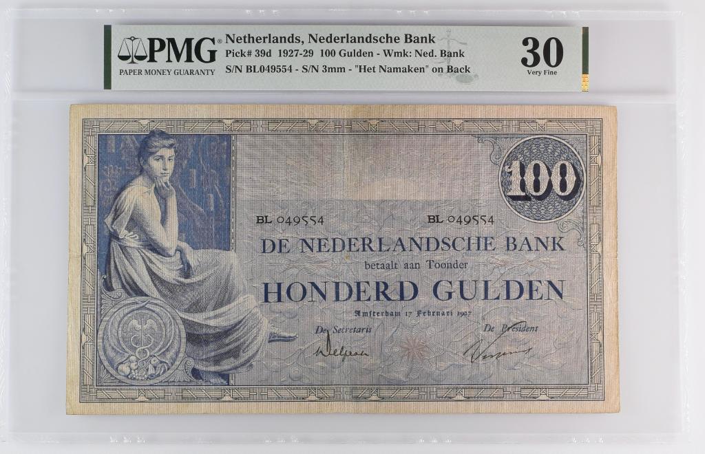 Biljet 100 gulden Grietje Seel, 1927 | PMG 30, Ophalen of Verzenden, 100 gulden
