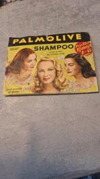 Vintage Palmolive Shampoo Reclamekaart - Zeldzaam, Ophalen of Verzenden, Gebruikt, Reclamebord