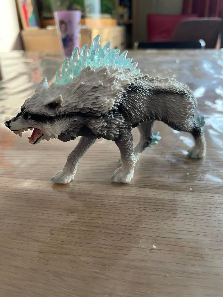 Schleich wolf met ijzige stekels, Ophalen of Verzenden, Gebruikt