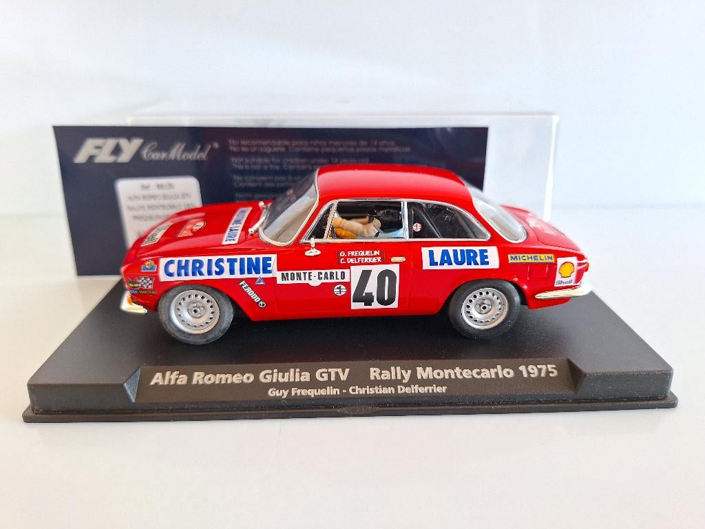 Fly 88130 A802 Alfa Romeo Giulia GTV Ralley Montecarlo 1975, Overige merken, Racebaan, Fly, Nieuw