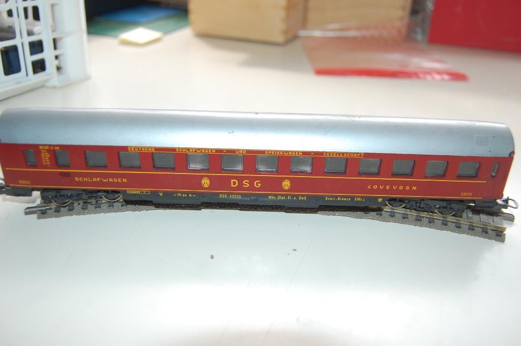 Een RIJTUIG van D.S.G SOVENOGN   HO spoor, Wisselstroom, Gebruikt, Wagon, Ophalen of Verzenden