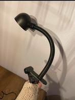 Retro klemlamp zwart, Ophalen of Verzenden, Zo goed als nieuw, Overige materialen, Retro